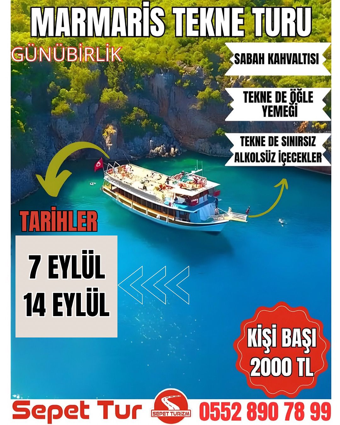 MARMARİS TEKNE TURU